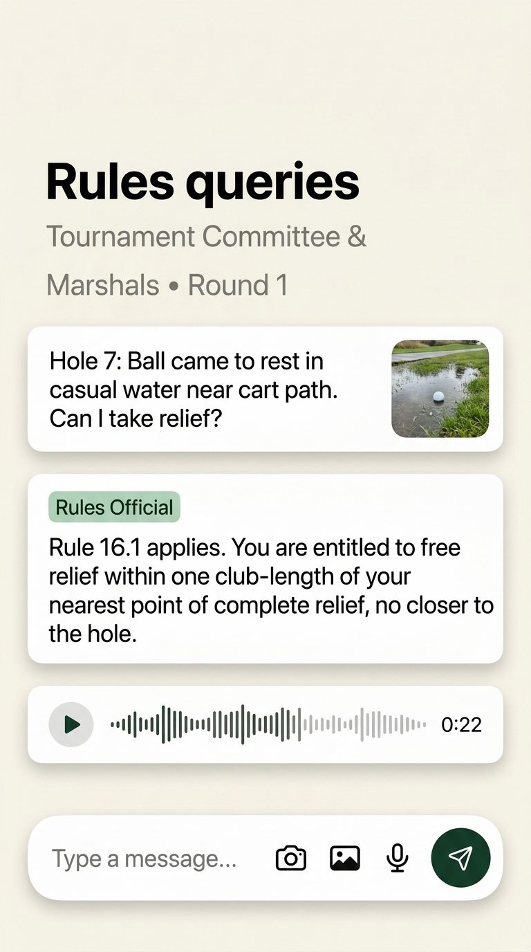 Scorepad Mobile App Rules Queries & Official Rulings Screen